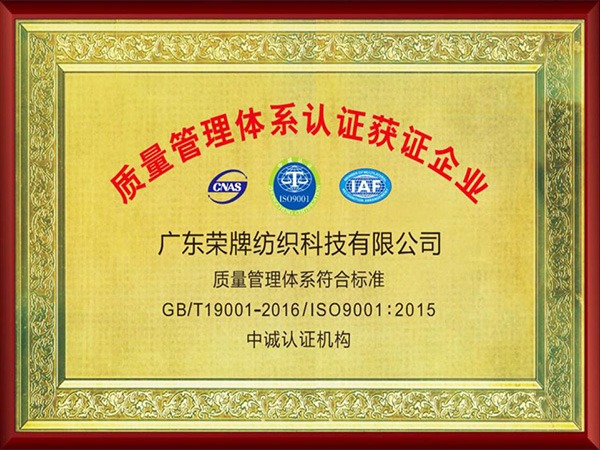 龙八long8玩家2005年至2018年通过ISO质量管理体系认证